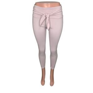 Apana Leggings Front Tie Waist Nude Dusty Rose No Pockets Size L
